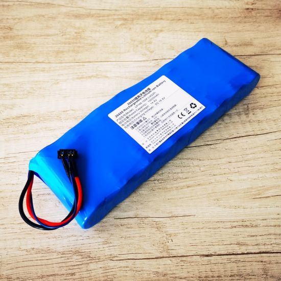 4S2P 12V 14.4V 14.8V 26650 10000mAh Paquete de batería de iones de litio recargable 10AH con PCM y conectores