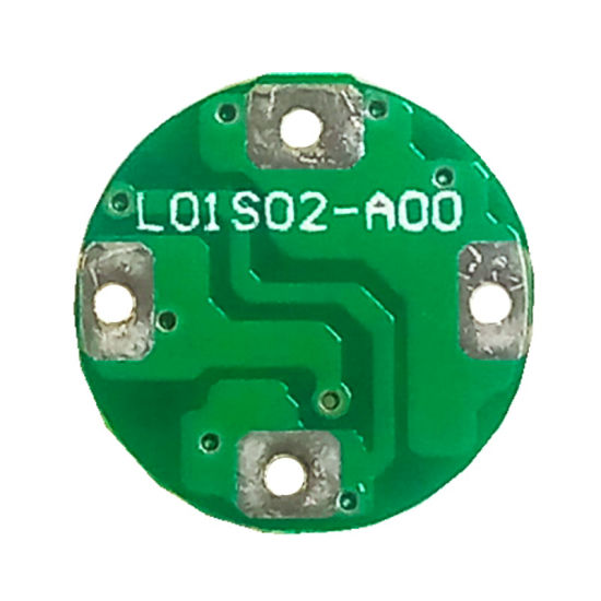 1S 2A PCM circular BMS para 3.6V 3.7V 10440/10350 LI-ION / Litio / Li-Polymer 3V 3.2V LIFEPO4 Tamaño del paquete de baterías φ 10.5mm (PCM-L01S02-A00)
