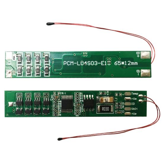 3S / 4S 3A PCM BMS para 14.4V 14.8V Li-Ion / Litio / Li-Polymer 12V 12.8V Batería de LIFEPO4 con tamaño NTC L65 * W12 * T3.5mm (PCM-L04S03-E19)