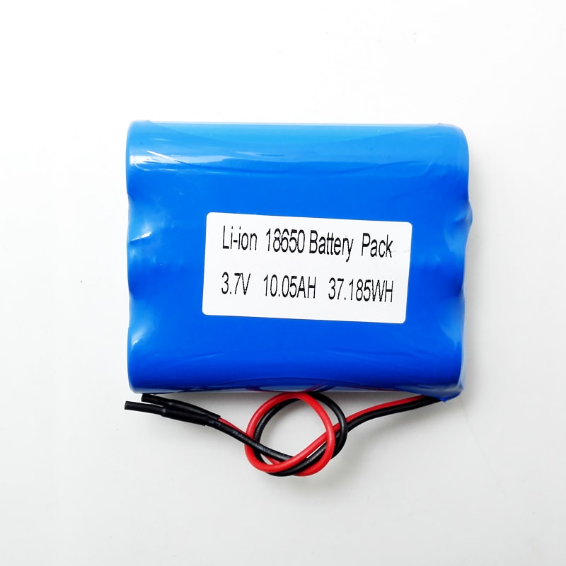1S3P 3.6V 3.7V 18650 10050mAh 10.05AH Paquete de batería de iones de litio recargable con PCM y conector