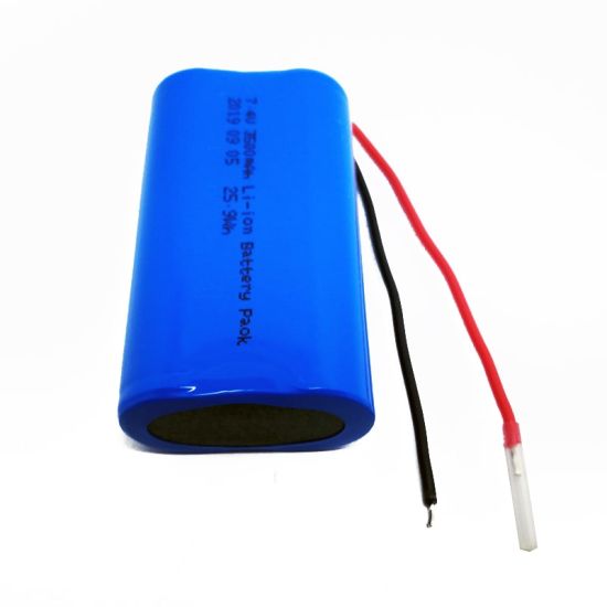 Paquete de baterías de litio recargable 2S1P 7.2V 7,4 V 18650 3500mAH Paquete de batería de iones de litio recargable con PCM y conector