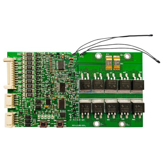 5S-10S 40A PCM BMS para 36V 37V Li-Ion / Litio / Litio / Li-Polymer 30V 32V LIFEPO4 Paquete de baterías con SMBUS y Bluetooth (PCM-L10S50-G29)