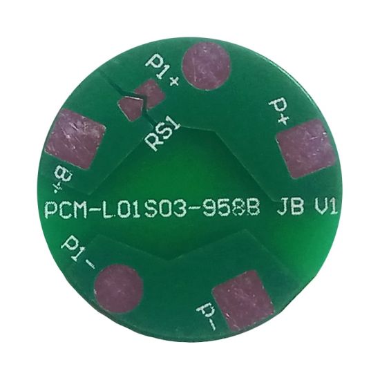 1S 3A PCM Circular BMS para 3.6V 3.7V 18650 18500 Li-Ion / Litio / Li-Polymer 3V 3.2V LIFEPO4 Tamaño de la batería φ 17mm (PCM-L01S03-958)
