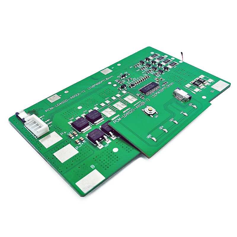 4s 20A BMS para 14.8V Li-ion/Litio/Li-Polymer 12V LiFePO4 Batería con monitor de batería (PCM-L04S20-A60)