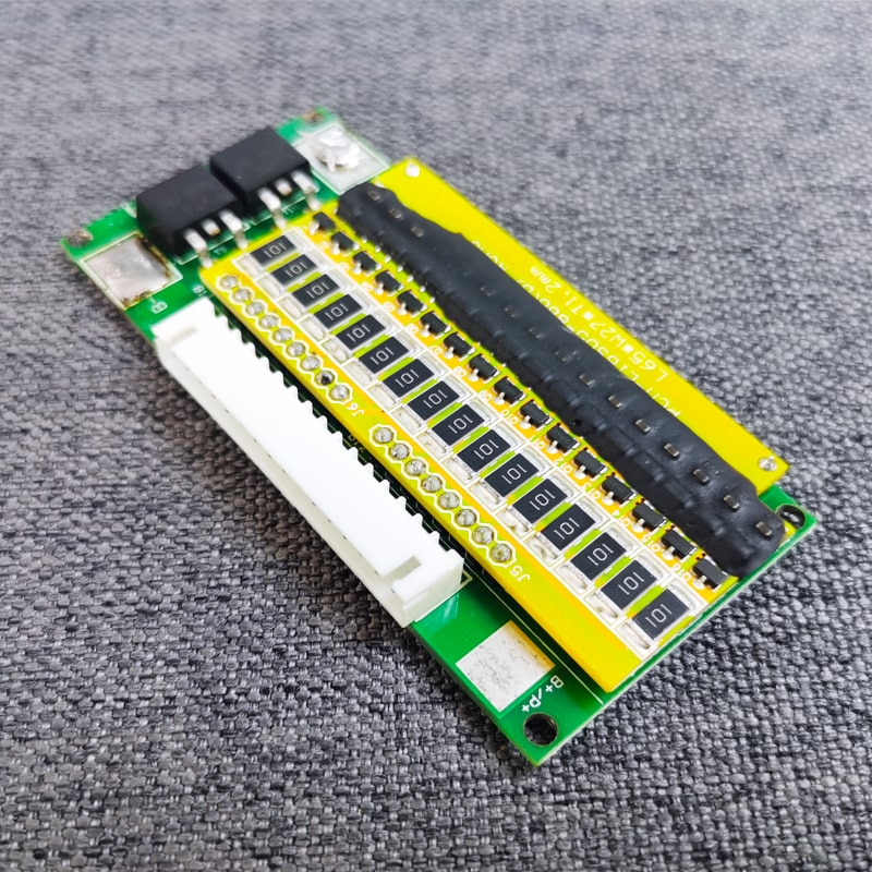 16s 5a BMS para 57.6V 59.2V Li-ion/Litio/Li-Polymer 48V 51.2V LiFePO4 Tamaño del paquete de baterías L85*W40*T25mm (PCM-L16S05-729)