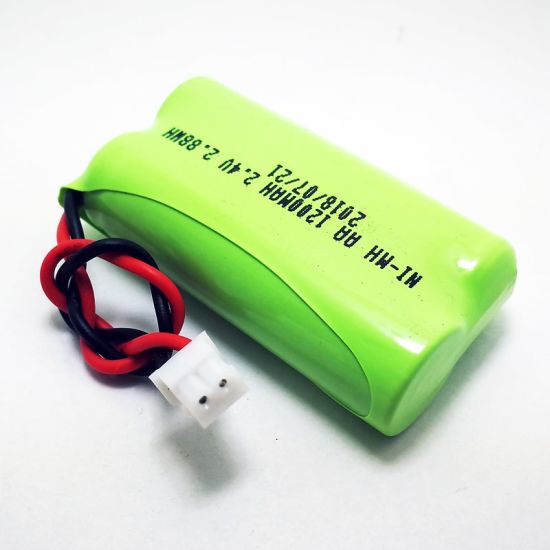 Paquete de baterías recargables de 2.4V 1200mAh AA NI-MH para teléfono inalámbrico
