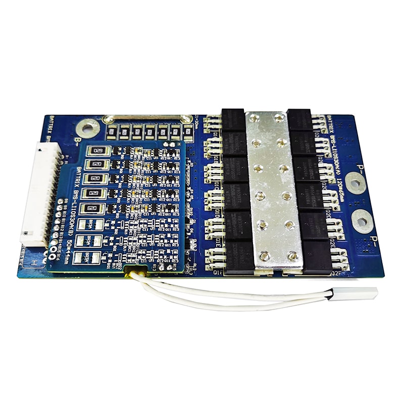 5s-16s 24V/36V/48V/60V 30a BMS para 57.6V 59.2V Li-ion/Litio/Li-Polymer 48V 51.2V LiFePO4 Tamaño del paquete de batería L120 * W65 * T12mm