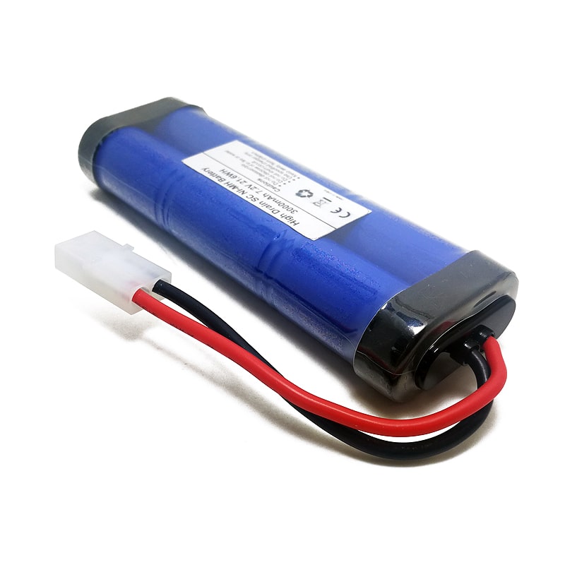 7.2V 3000mAh alta velocidad de alta velocidad 10C SC Ni-MH paquete de batería recargable para carreras de alta velocidad