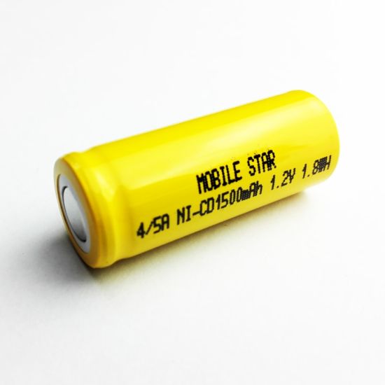 Top plana 1.2V 4 / 5A NI-CD batería recargable (1500mAh)