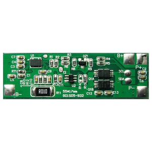 1S 5A PCM BMS para 3.6V 3.7V LI-ION / Litio / Li-Polymer 3V 3.2V LIFEPO4 Battery Pack con protocolo I2C y NTC Tamaño L55 * W17 * T3MM (PCM-G01S05-932)