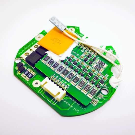 10s~12s C: 5A D: 20A PCM BMS para 42V 44.4V Li-ion/Litio/ Li-Polymer 36V 38.4V LiFePO4 Tamaño del paquete de baterías L79.5*W72*W10mm (PCM-L12S20-915)