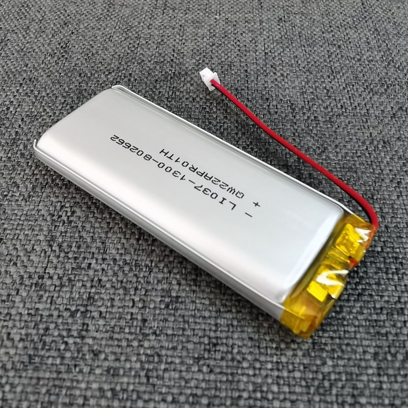 Paquete de batería de polímero de litio recargable 1S 802662 3,6 V 3,7 V 1300 mAh con BMS para equipos médicos
